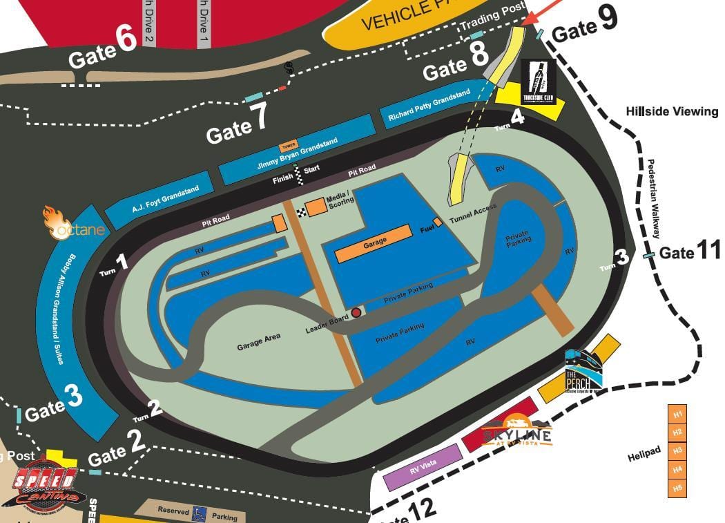 ਫੀਨਿਕ੍ਸ raceway ਨਕਸ਼ਾ